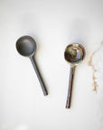 Dark Ceramic Spoons Black and Green