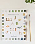 Animals watercolor workbook