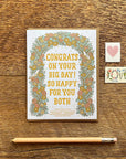 Congrats Wedding Arch Card
