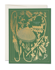 Sage thank you greeting card