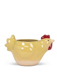 Sm Ylw Chicken Planter-5"L
