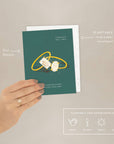 Wedding Rings - Wedding + Engagement Card