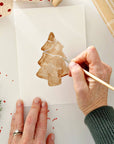 Gingerbread paintable notecards