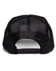 Electric Rainbow Trucker Hat in Black