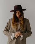 Luca Pencil Brim Teardrop Fedora - Gigi Pip