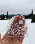 Life is Better in the Mountains Vinyl Sticker Clear Backdrop