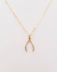 Wishbone Necklace | Bronze