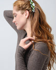 Brocéliande French Barrette With Lotus Flowers and Snails