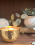 Grapefruit & Cardamom Tea-Solid Brass 14oz Pure Soy Candle