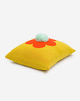 Flower Pom Pillow Cover: Melon