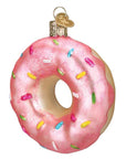 Pink Sprinkles Donut Ornament
