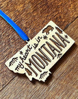Montana Map Ornament