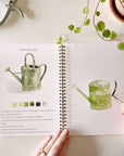 Garden watercolor workbook