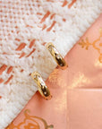 Charli Diamond & Gold Polka Dot Hoops