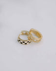 Black & White Checkered Hoops
