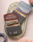 Stone Wrap Bracelet/Necklace - Agalmatolite/Silver/Gold