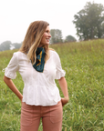 Silk Scarf - “Love Your Neighbor” - Square Neck & Hair Scarf