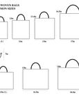 50pcs, 3 Sizes Classic Black Flower Non-woven Gift Bag