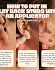 Bow Flat Back Studs