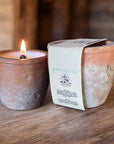 12 oz Plant Pot Scented Candle, Terra cotta pot, Seed Label