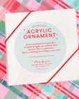 Pink Peppermint Chalet Gingerbread House Christmas Ornament