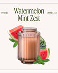 Scented Candle - Watermelon Mint Zest - 11oz | La Jolie Muse