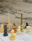 Fluted pillar candle no.1: Black