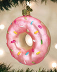 Pink Sprinkles Donut Ornament