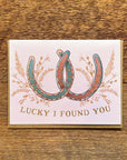Lucky Us Horseshoes Card
