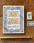 Congrats Floral Grad Card