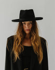 Luca Pencil Brim Teardrop Fedora - Gigi Pip