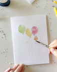Celebrate paintable notecards