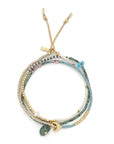 Mixed Media Wrap Bracelet/Necklace - Transformation/African
