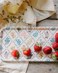 Homebody Cotton Linen Tea Towel | Pink Posies Floral