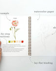 Flowers watercolor workbook