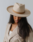 Luca Pencil Brim Teardrop Fedora - Gigi Pip