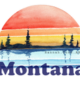 Montana sunrise 3" decal