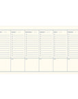 Striped Undated Weekly Planner