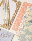 Blossom Large Notepad - Gold Floral