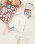 Shimmery Colors-Handmade Watercolor Postcard Painting Kit- Nancy Andruk Olson