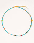 Calise Boho Handmade Blue Turquoise Stone Beaded Necklace