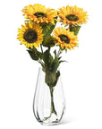 Large Wide Optic Wide Bottom Vase-10"H