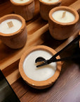 12 oz Plant Pot Scented Candle, Terra cotta pot, Seed Label