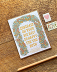 Congrats Wedding Arch Card