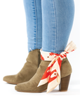 Silk Scarf - “Kickin' Up Dust” - Square Neck & Hair Scarf