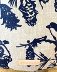 Pine Cone Heavy Linen Boho Tote Bag