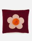 Flower Pom Pillow Cover: Melon