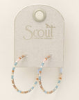Chromacolor Miyuki Small Hoop - Desert Blue Multi/Silver