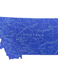 Montana Map Postcard