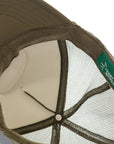 Electric Rainbow Trucker Hat in Olive